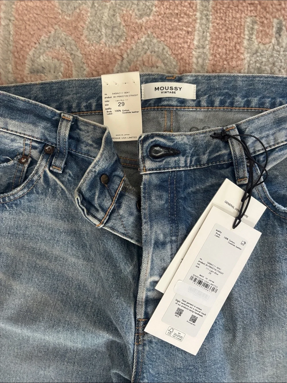 Moussy Light Blue Boyfriend Jeans